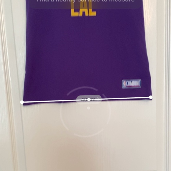 Youth under armour Los Angeles Lakers basketball combine YMD loose heat gear top - Picture 6 of 10